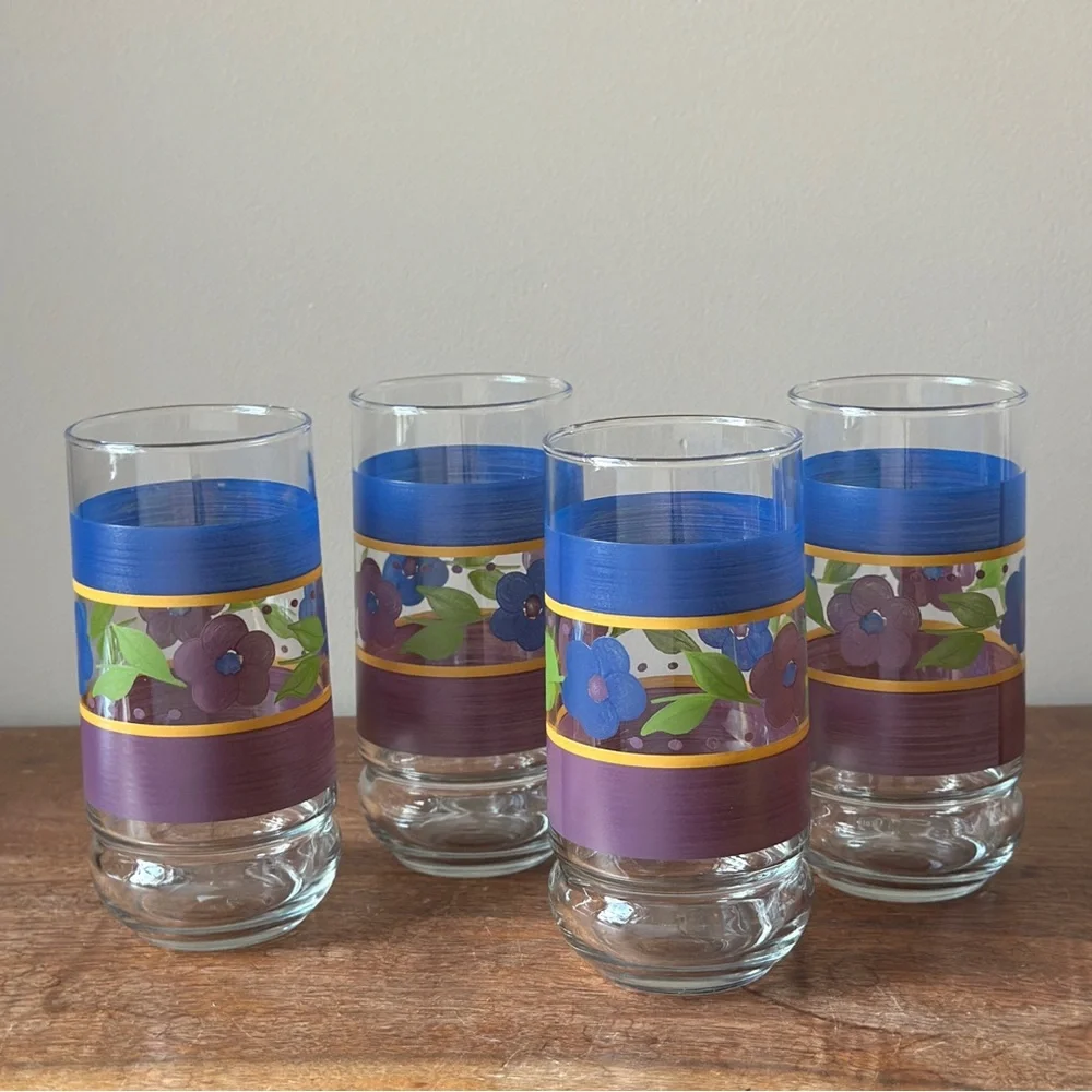 Vintage Libbey Bella Cooler Glassware Set Cottage Drinkware